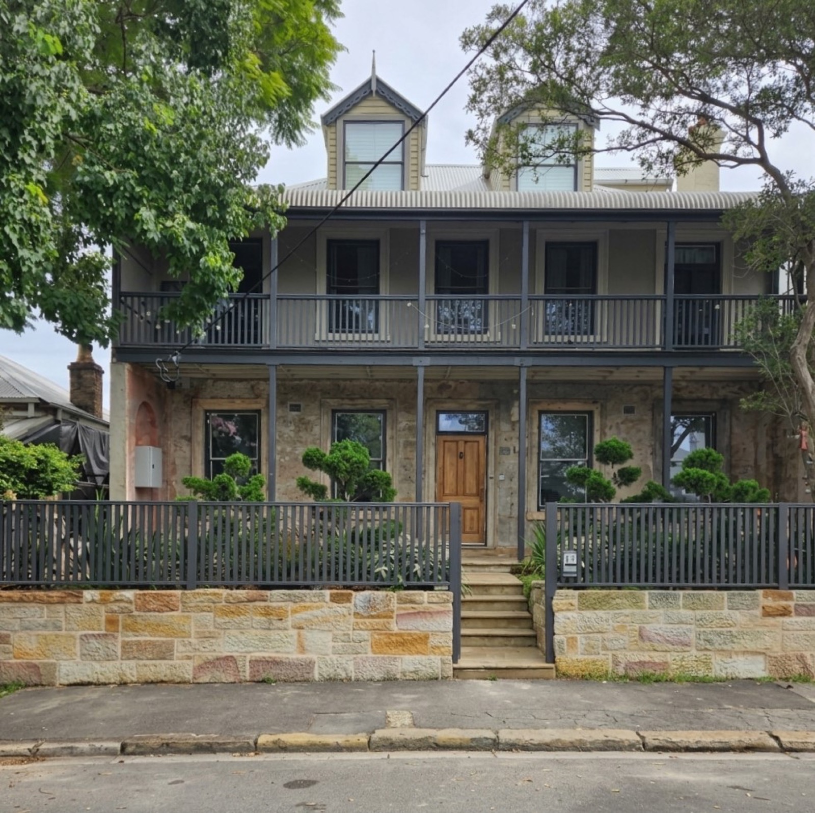 Restored heritage terrace after lead works, Balmain